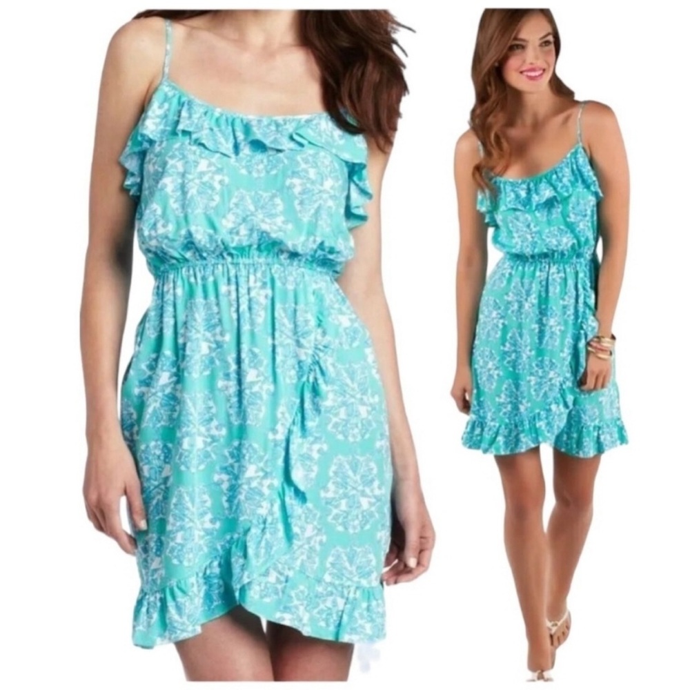 Lilly Pulitzer Green and Teal Dress - Small